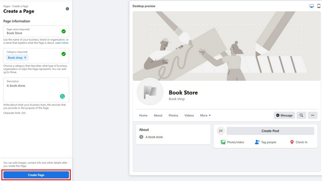 పేజీ సమాచారాన్ని జోడించండి